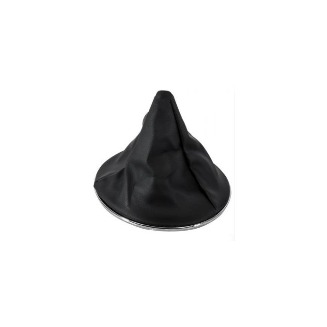 CUFFIA PER LEVA CAMBIO CON CORNICE CROMATA COLORE NERO FIAT 500 07>15, 15> CORA 6930505
